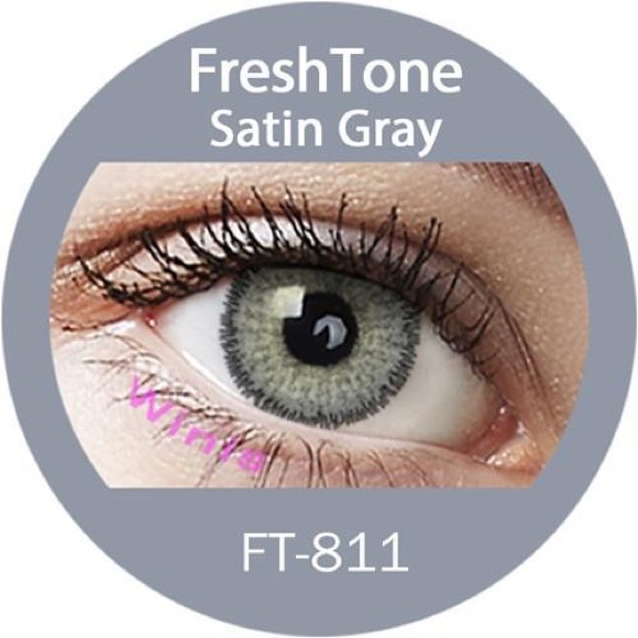Gorgeous SATIN GRAY Cosmetic Lenses > FreshTone - Picture 3 of 5